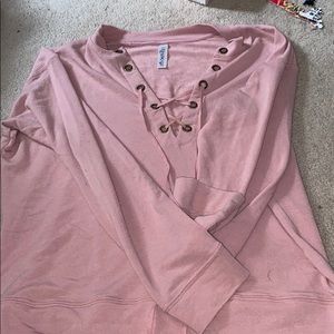 Pink long sleeve sweater